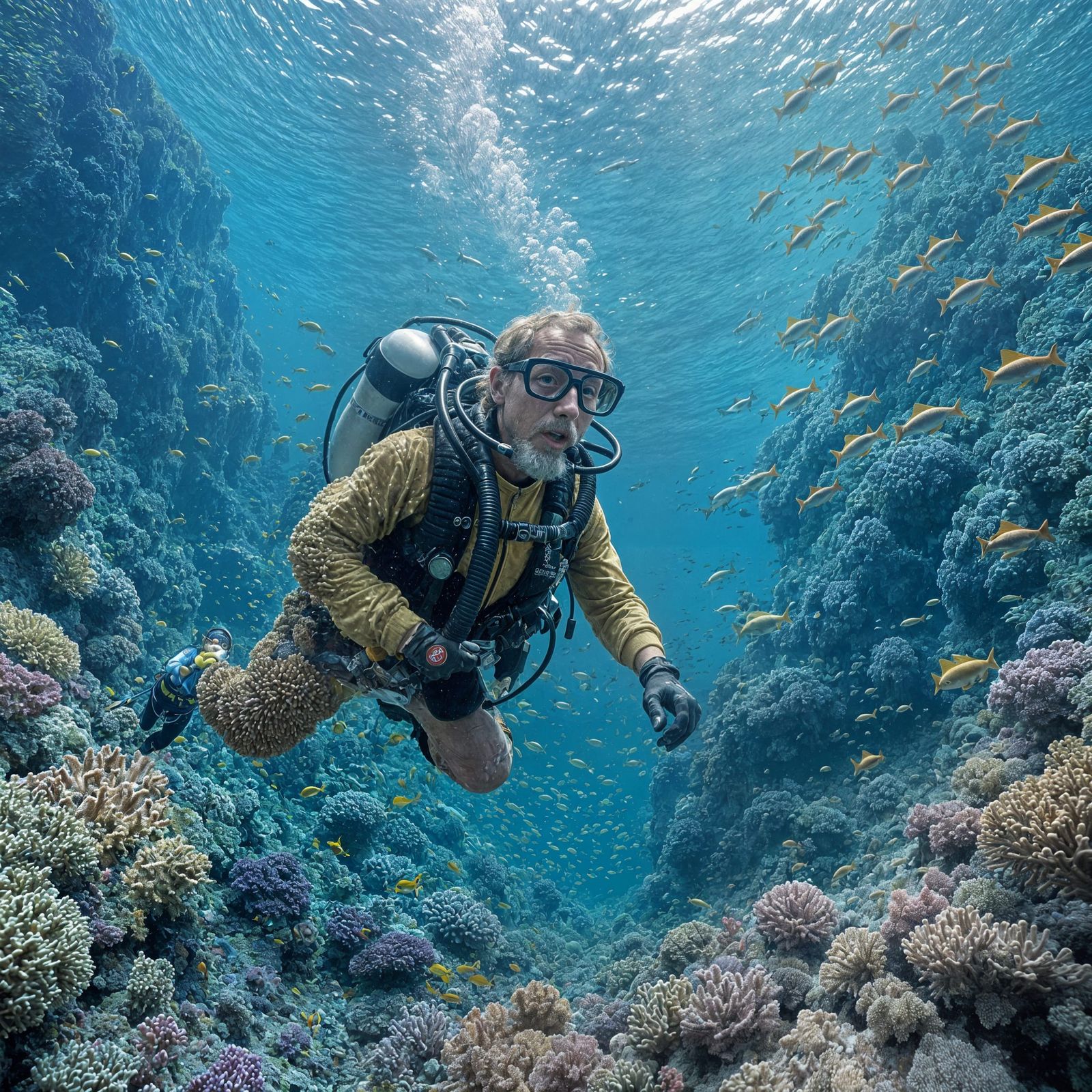 Jacques Cousteau's Underwater Coral Reef Adventure