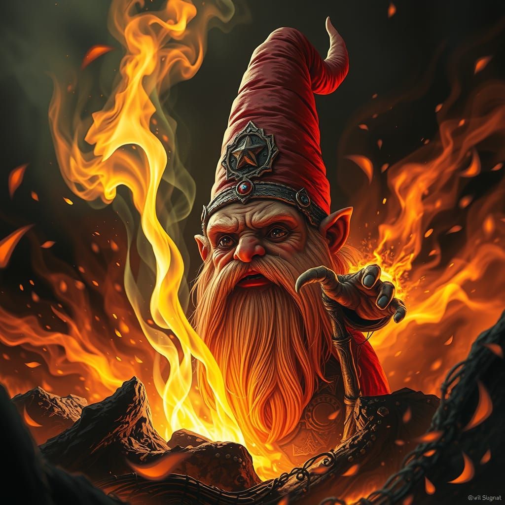 Gnome Ablaze: A Dark Fantasy Nightmare