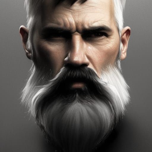 Detailed Portrait of Bearded Man in Unreal Engine 5