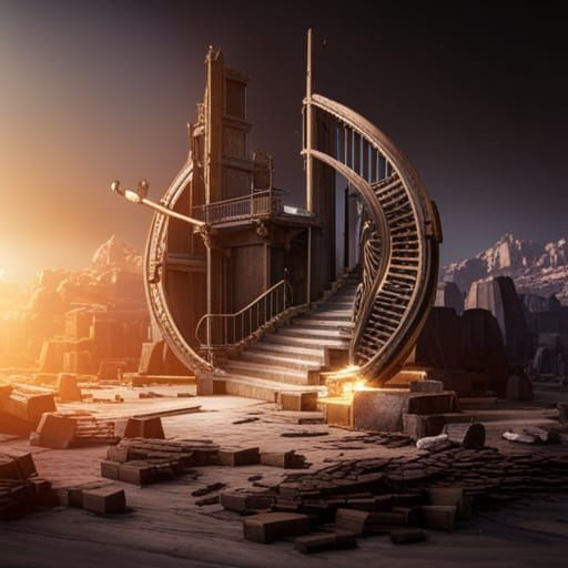 Steampunk Clock in Epic 3D Game Style