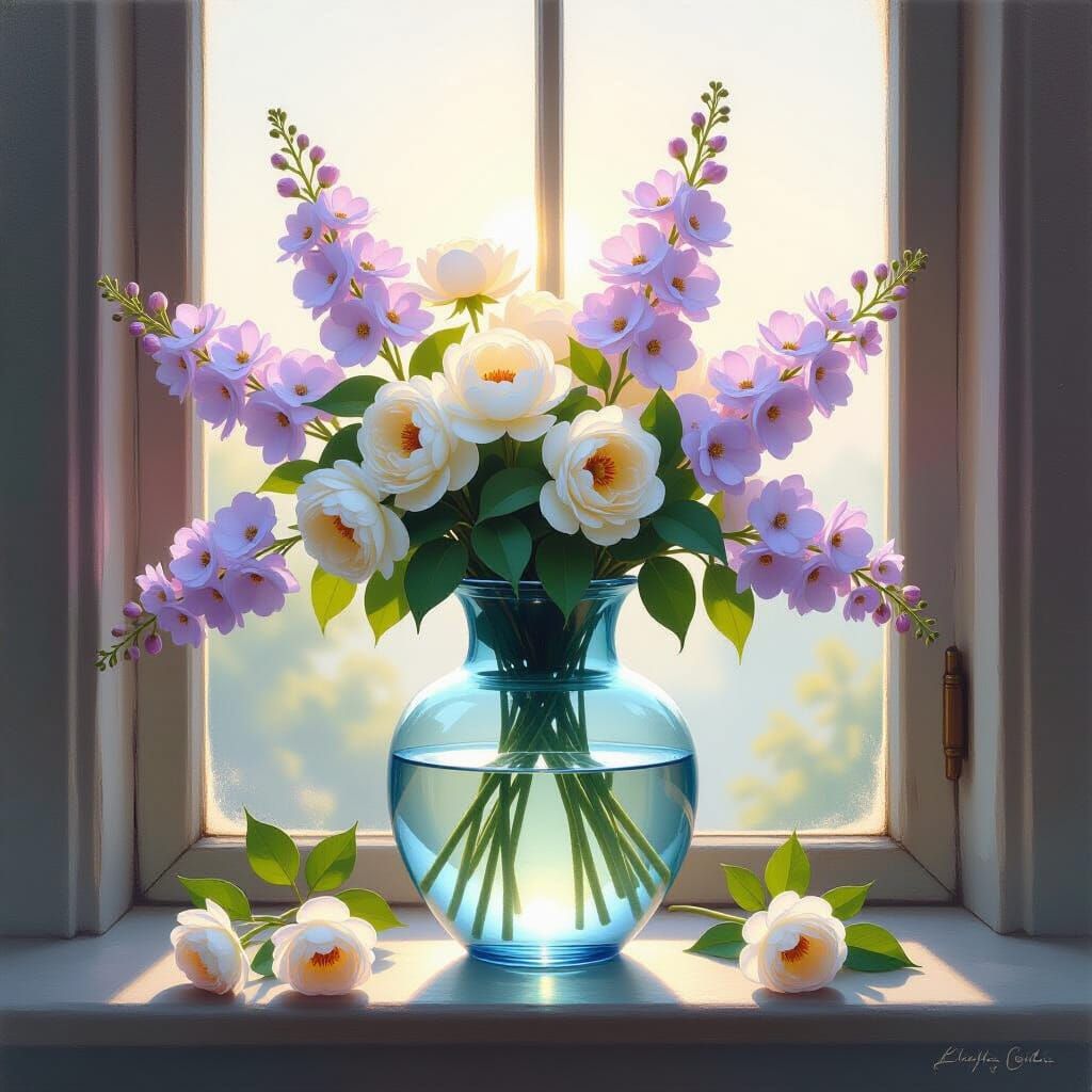 Floral Still Life in Dreamy Ethereal Style
