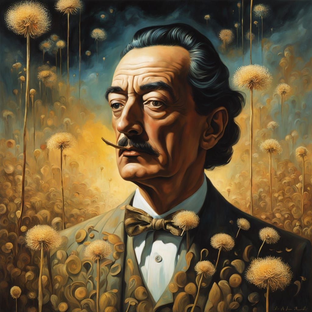Surrealist Salvador Dali Blows Seeds into a Dreamscape