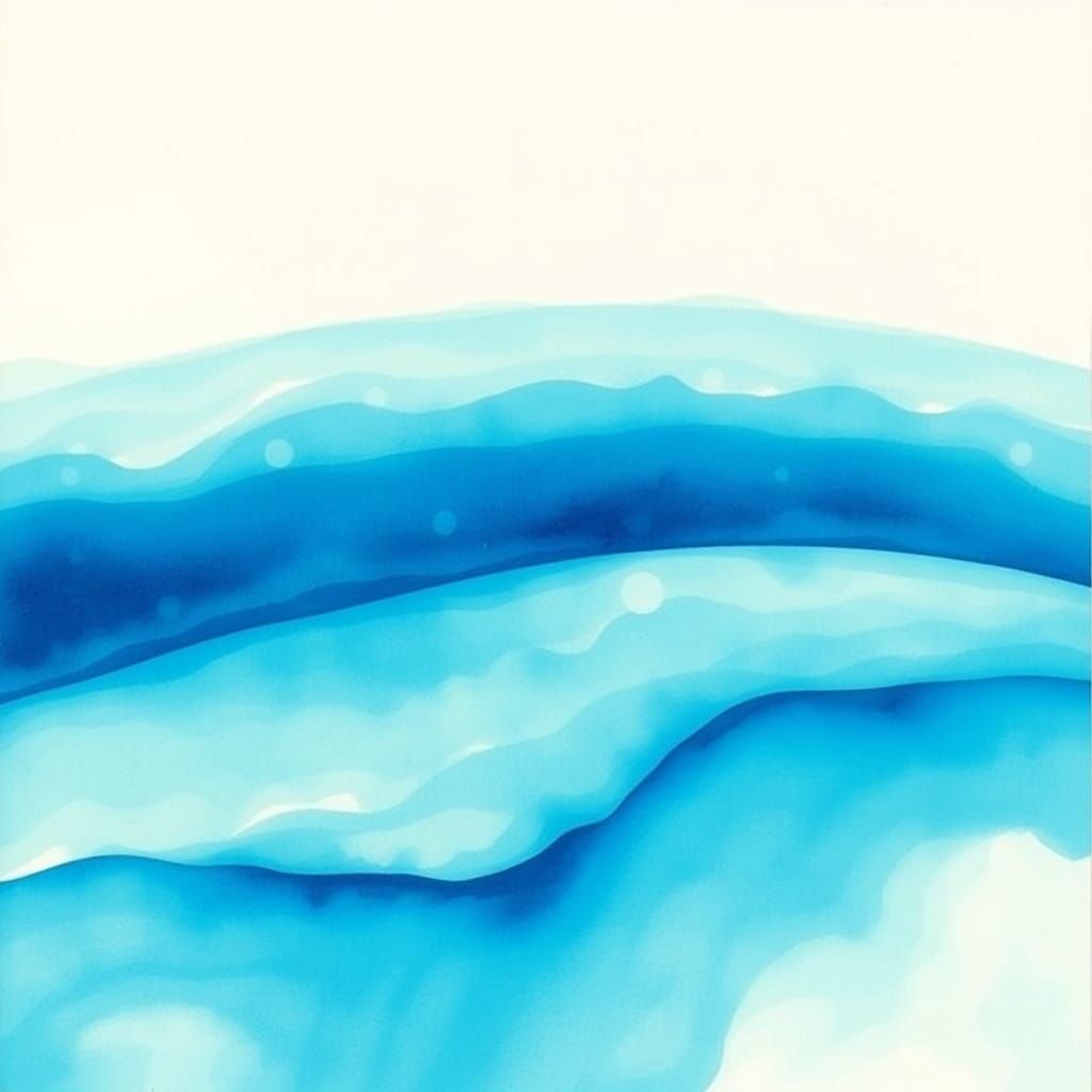 Dreamlike Watercolour Landscape of Pangea