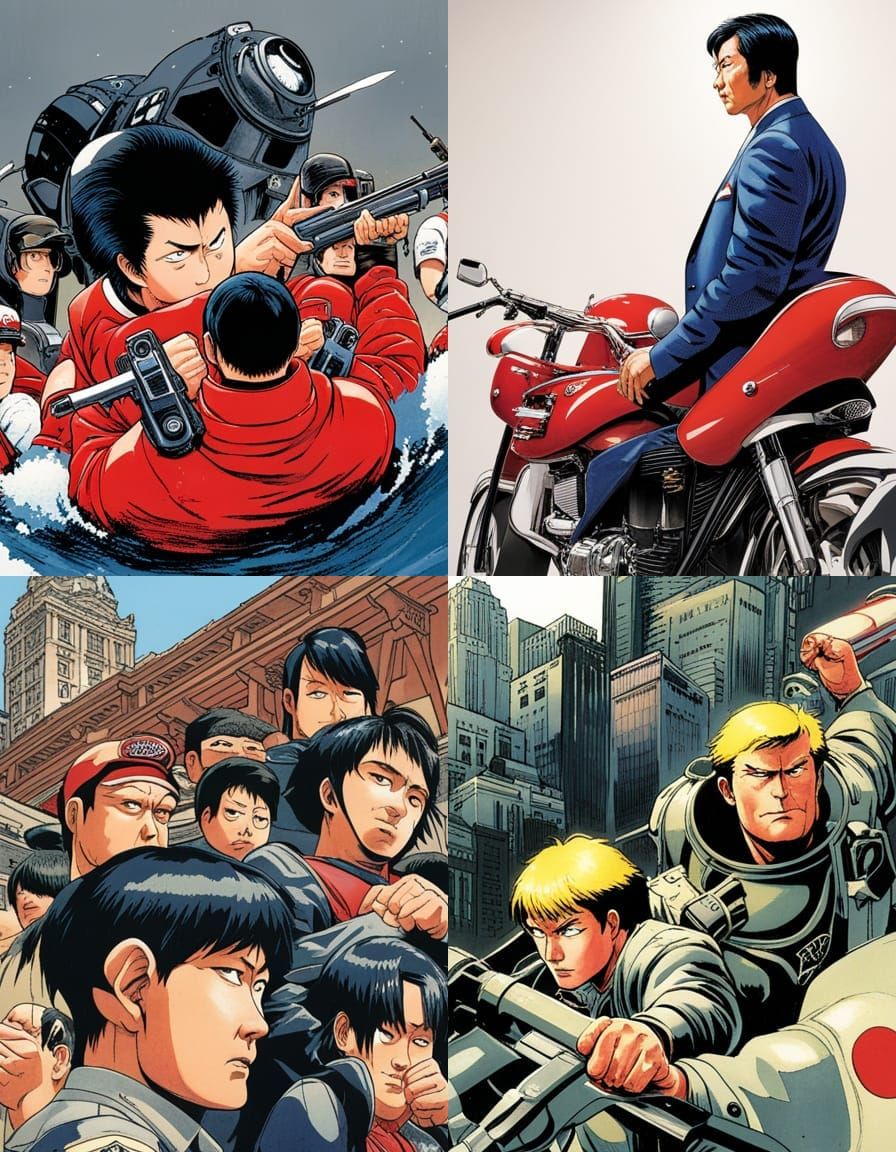 Manga Character Design in Otomo Katsuhiro Style