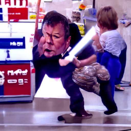 William Shatner Battles Babadook in Tesco