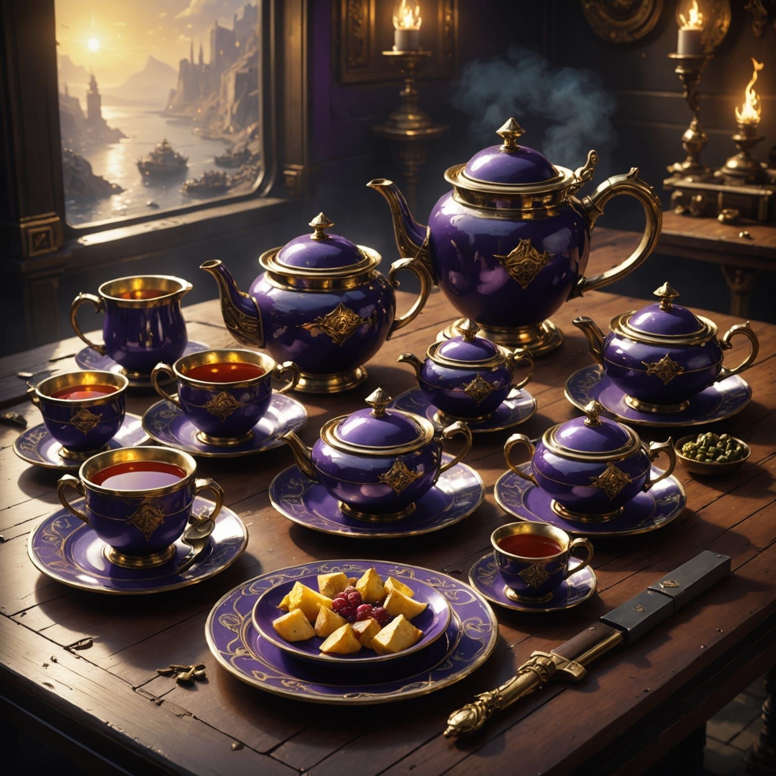 Dark Fantasy Masterpiece in Hyperdetailed, Intricately Detai...