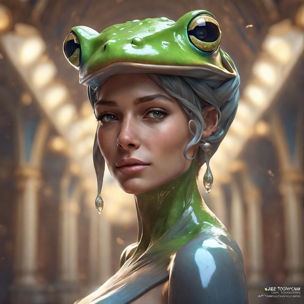 Elegant woman mrs FrogHead