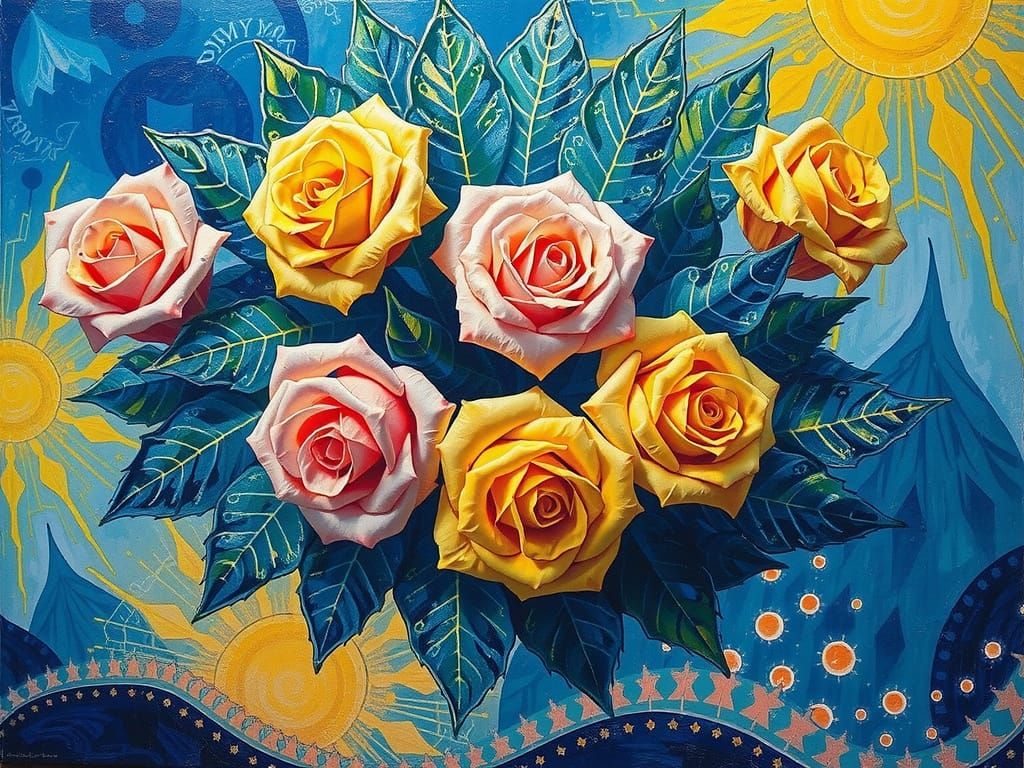 Woman in Gold: Art Nouveau Pop Art Portrait