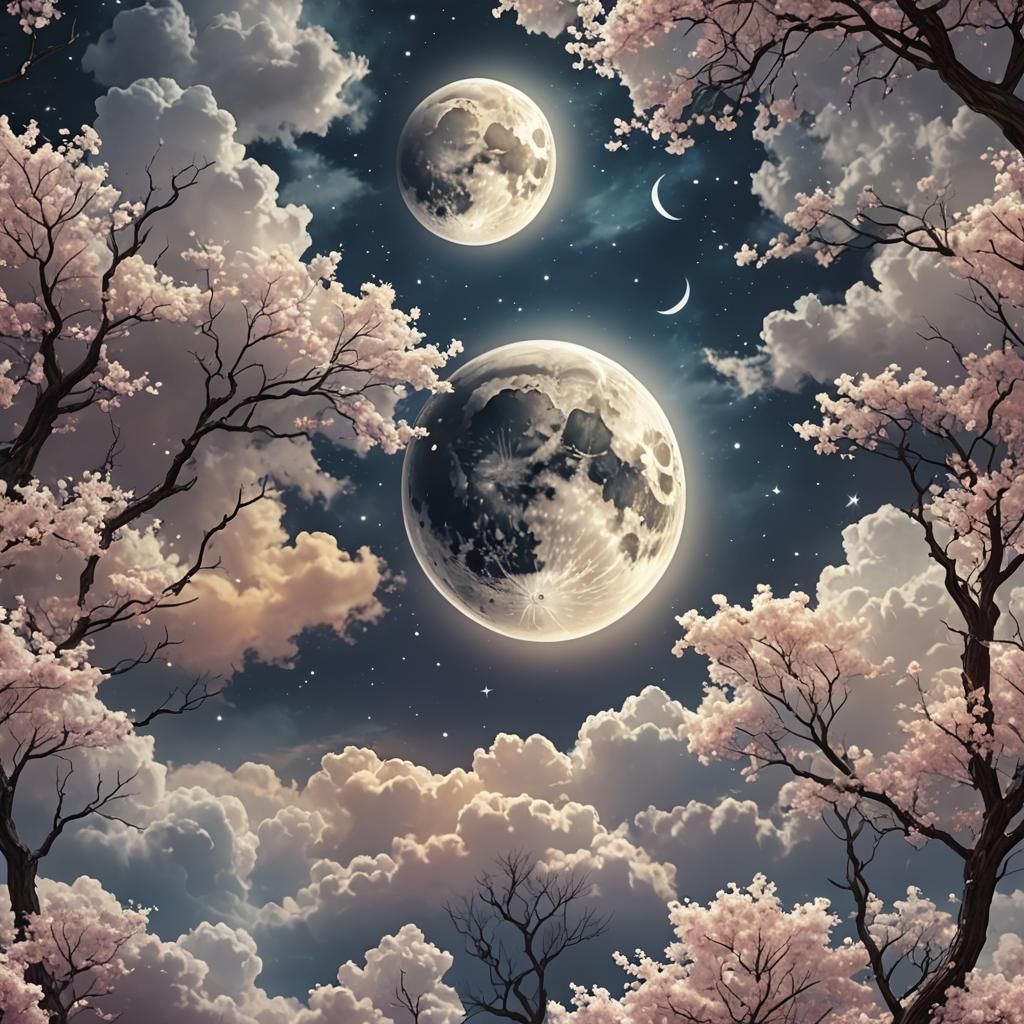 Enchanting Fantasy Moon Wallpaper Image