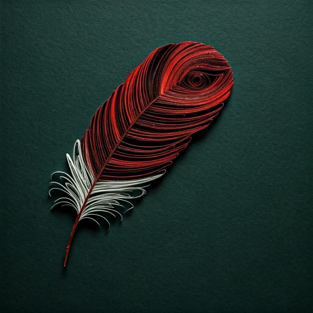Rusty red feather