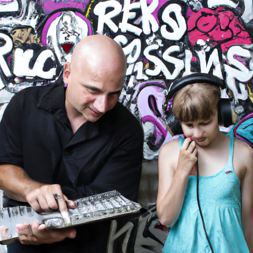 Indie Musician and Daughter Create EDM Album Art