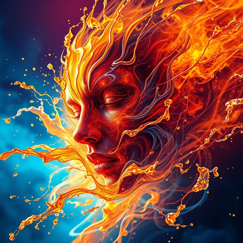 Hyperrealistic Depiction of Broken Promises as Vibrant Energ...