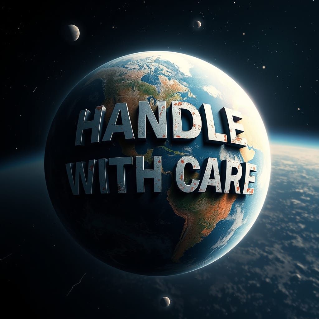 Earth From Space: Handle With Care in Sci-Fi Style