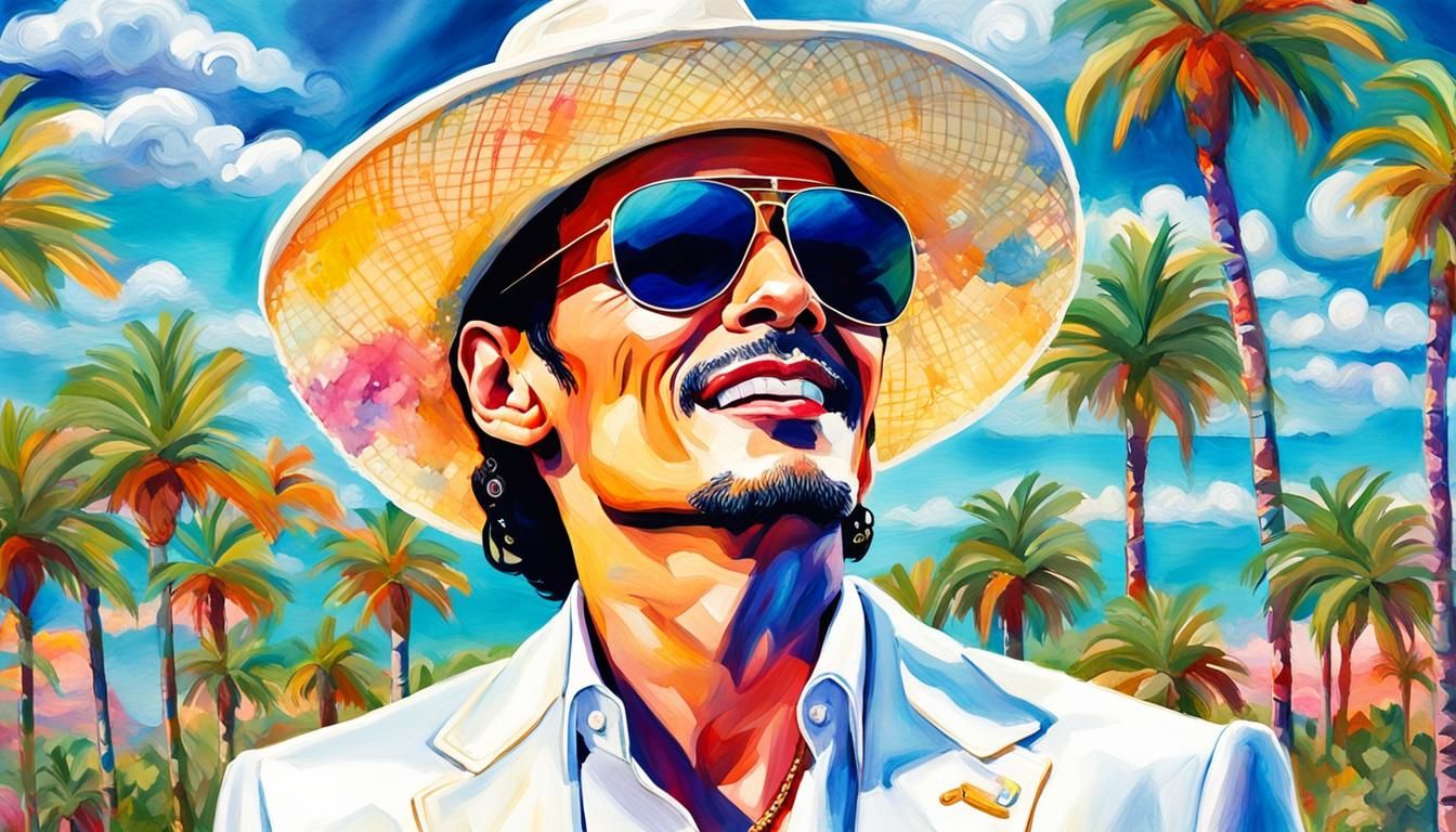 Marc Anthony in Watercolor Pop Art Candyland