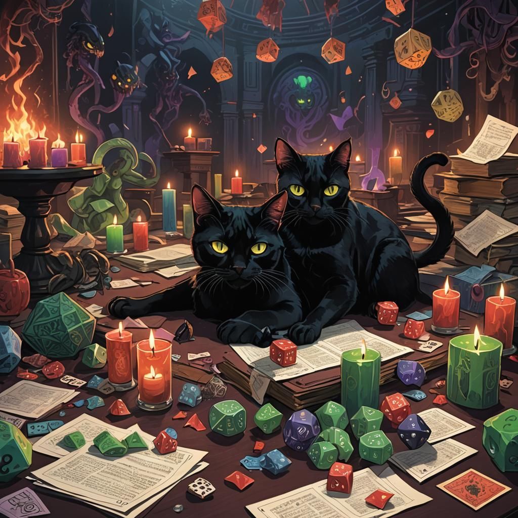 Eldritch Game Night: Cat Dungeon Master