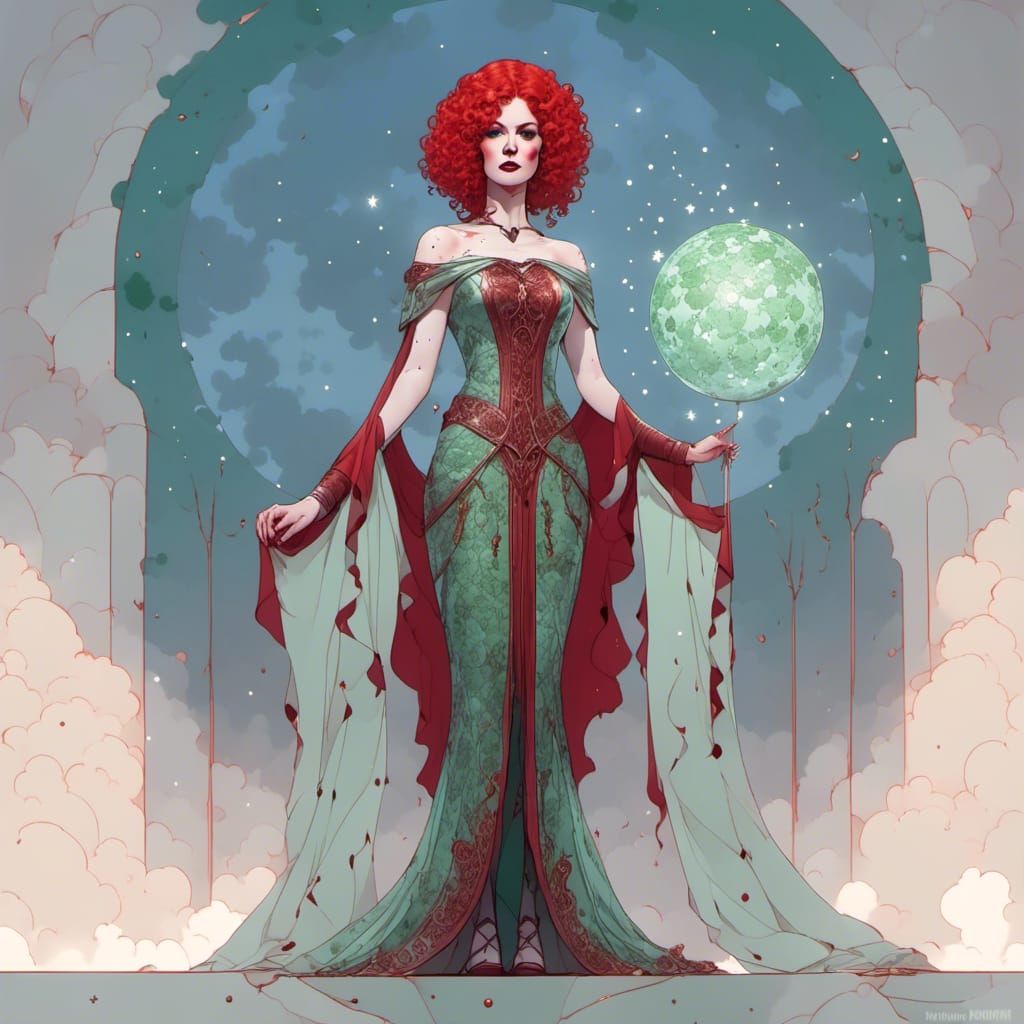 Futuristic Vampiress Portrait in Hyperrealistic Style