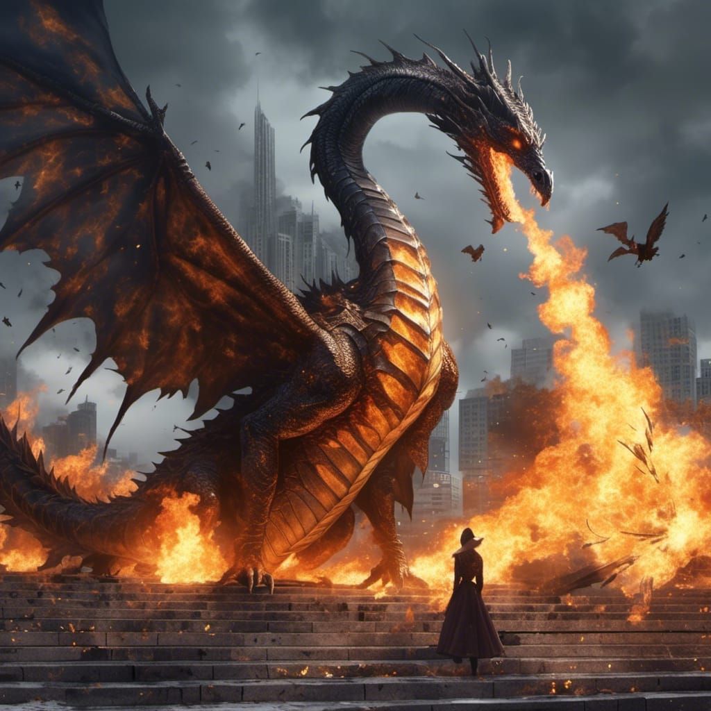 Dragon Goose Hybrid Unleashes Prismatic Fire