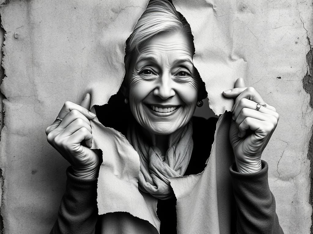 Vibrant Color Emerges From Aged Black and White Photo