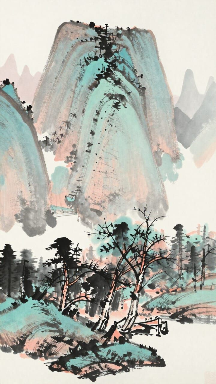 Traditional Chinese landscape painting