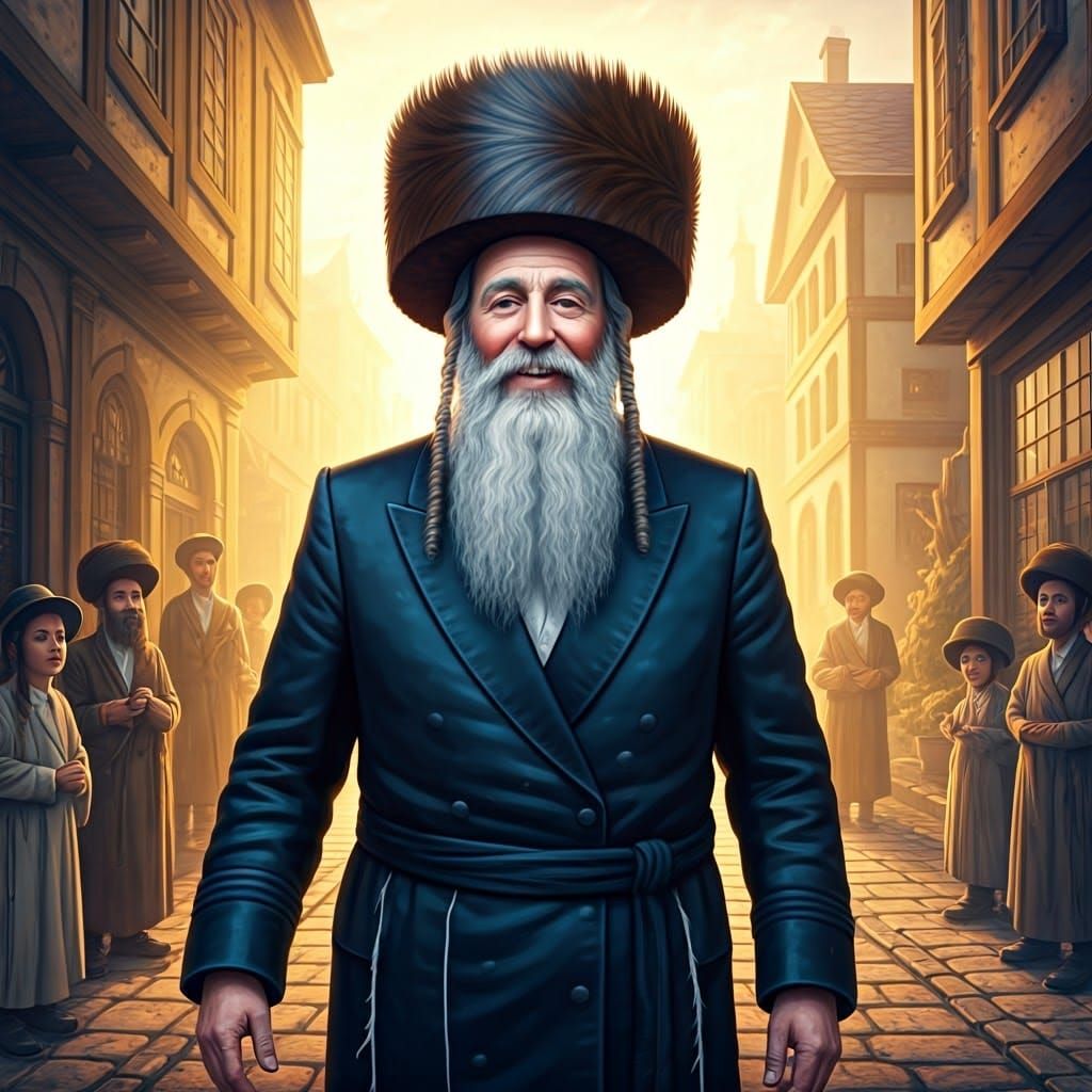 Joyful Orthodox Man in Fantasy Concept Art