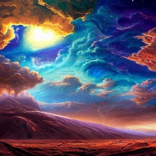 Beautiful Sunset Image Generated by AI