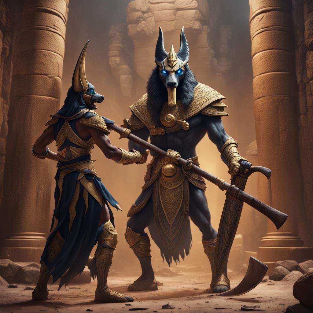 Paladin of Anubis vs. Lich in Tomb