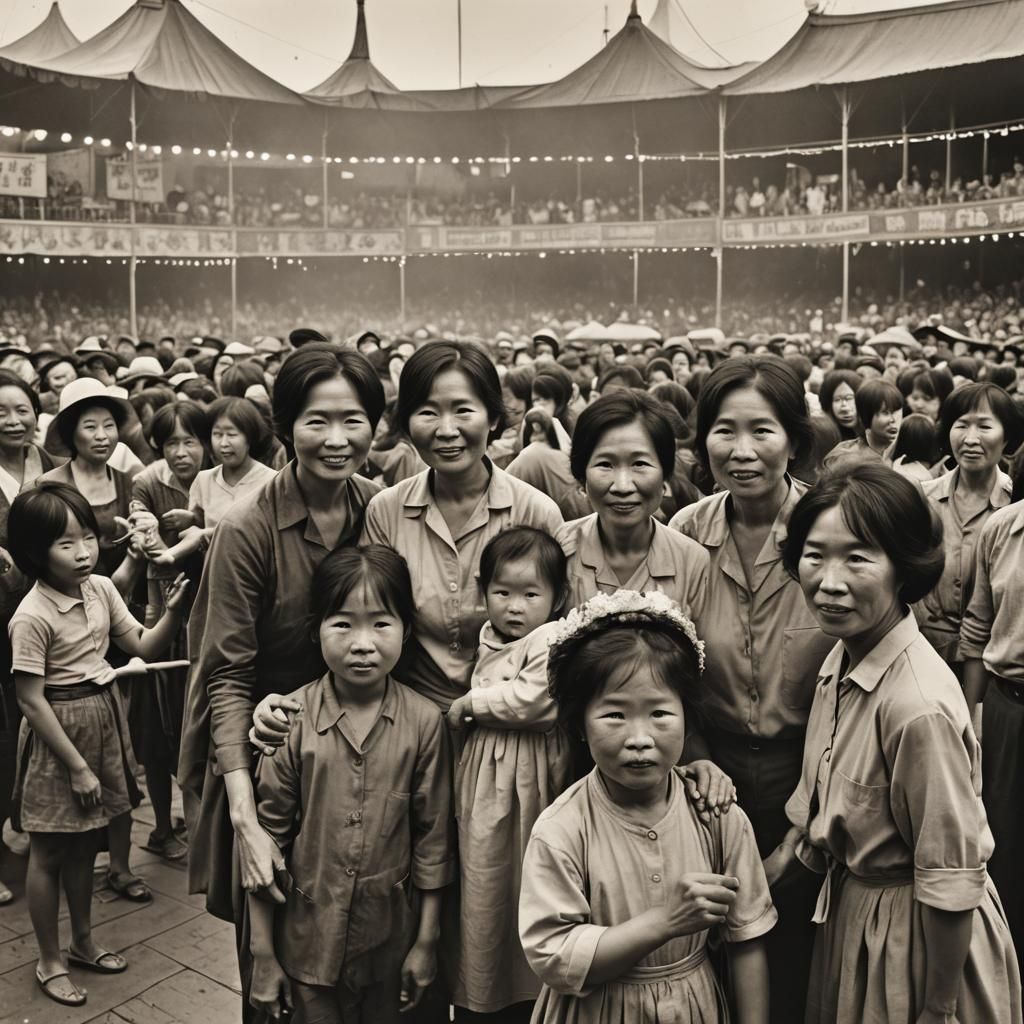 Step Right Up and See - Two Girls Shower