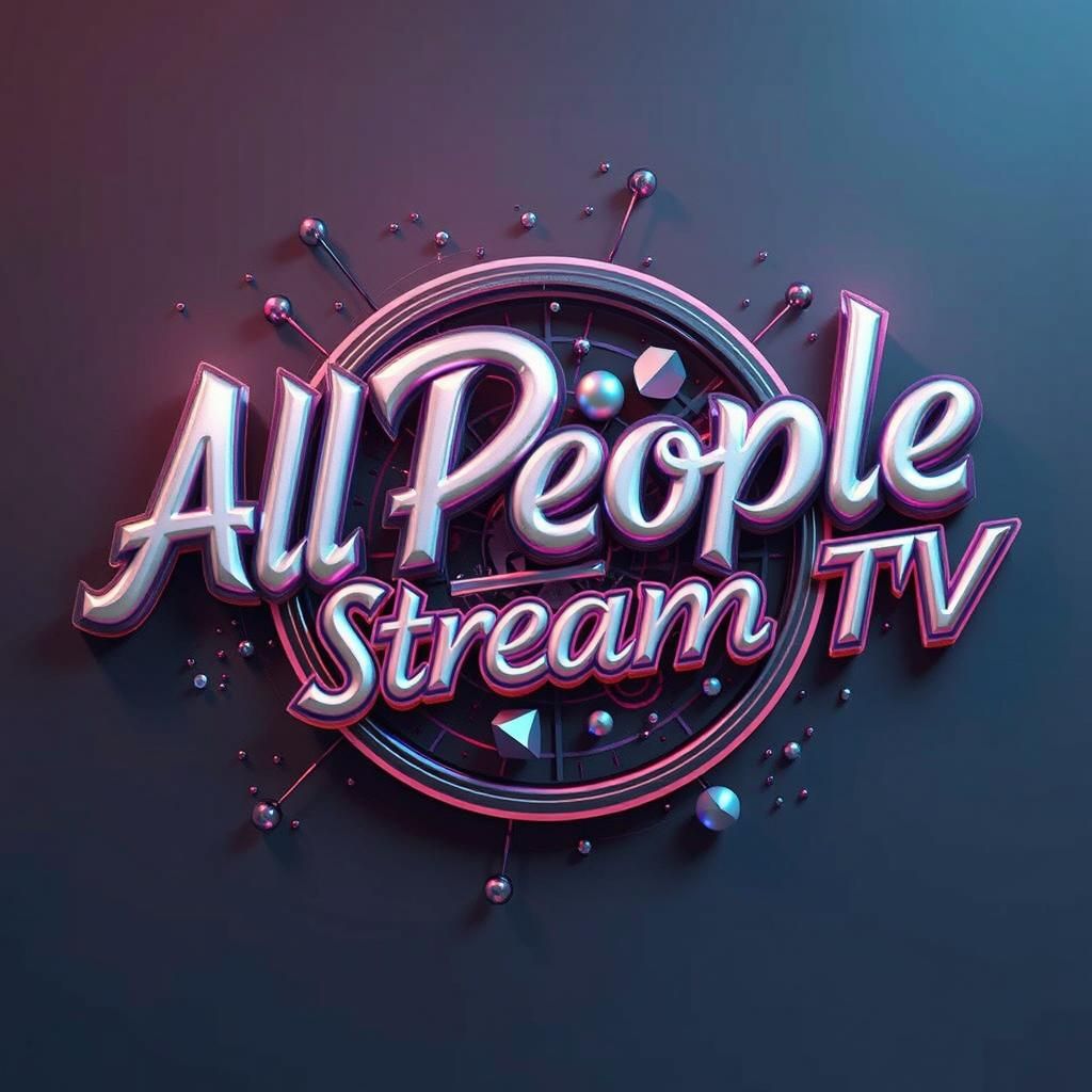 Futuristic 3D Anime Logo for Stream TV in 8k