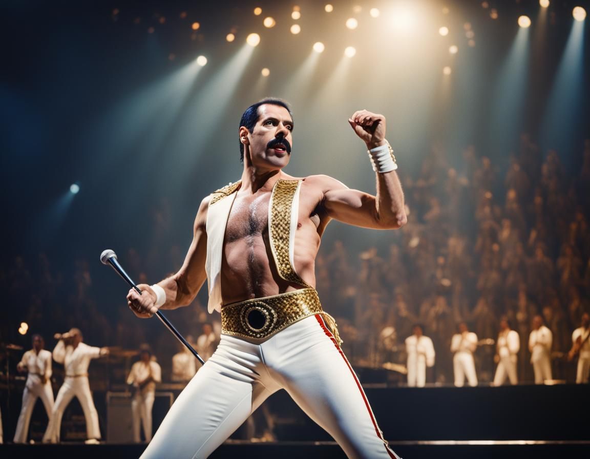 Freddie Mercury in "A Night at the Opera"