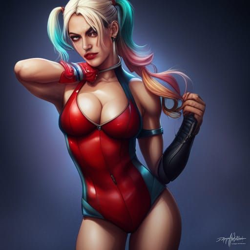 Harley Quinn Bikini Portrait in 8K Resolution
