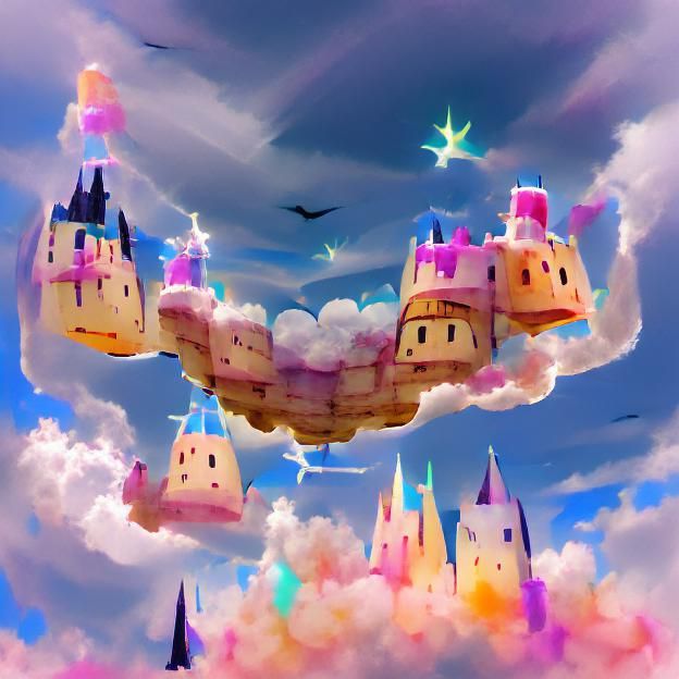 Magical Flying Castle in the Sky