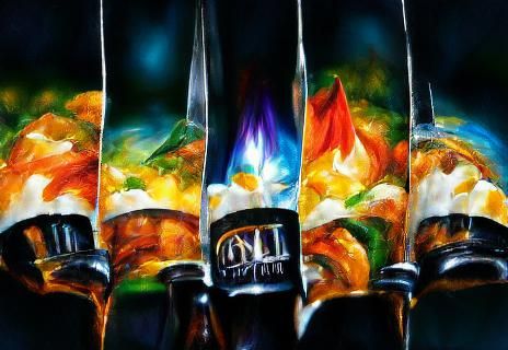 Abstract Color Bursts: A Vibrant Explosion