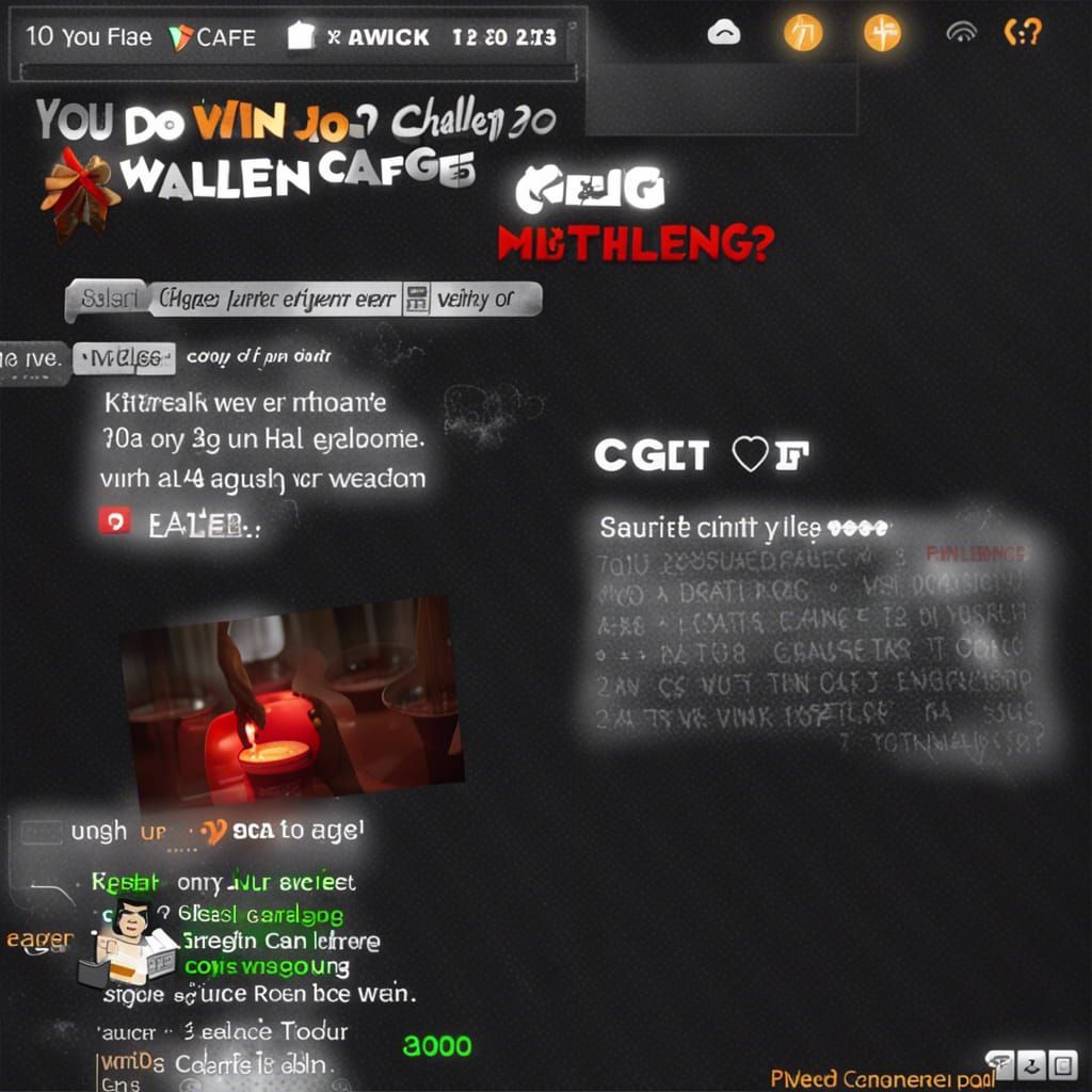 How do you win a challenge on Night Cafe?