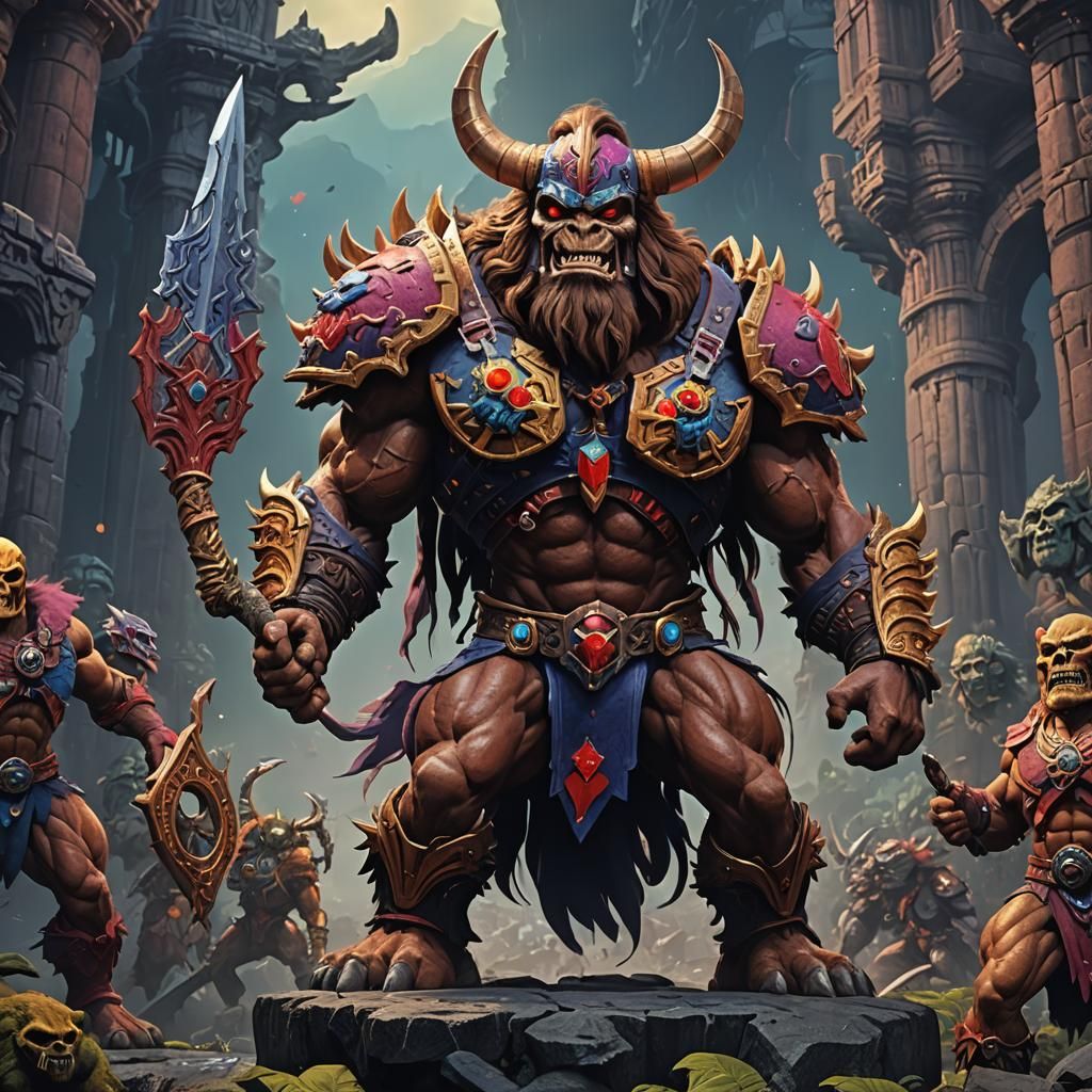 Beastman from Masters of the Universe in Detailed Matte Pain...