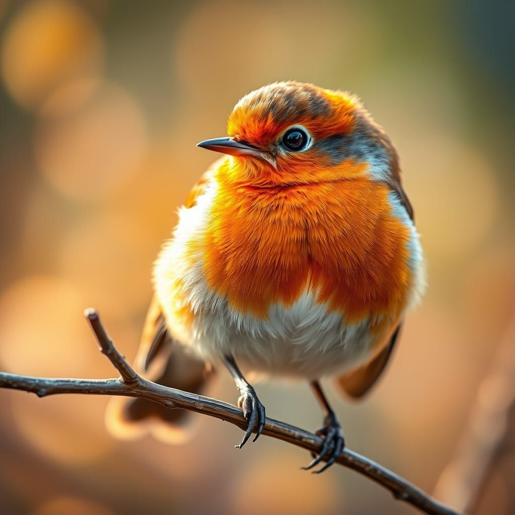 A close up of a beautiful robin bird