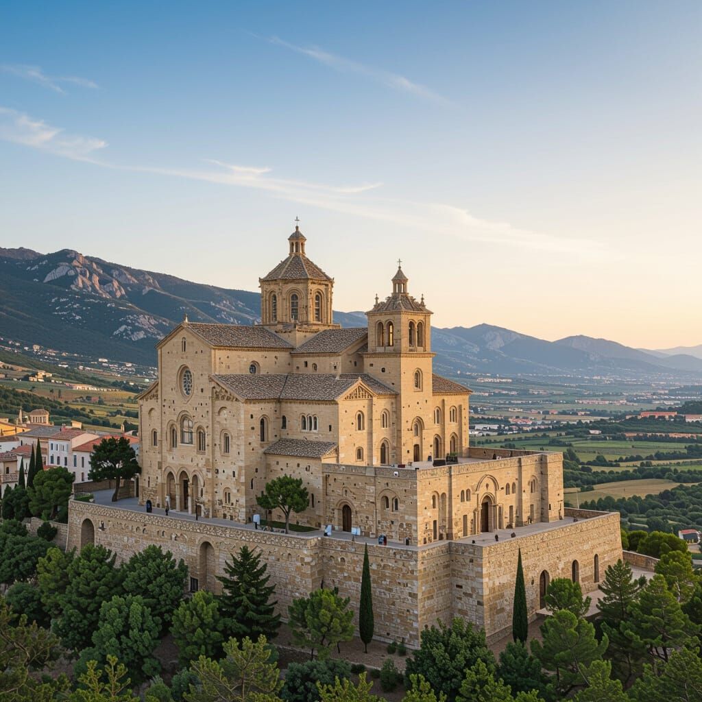 Monastery of Montserrat in Spain