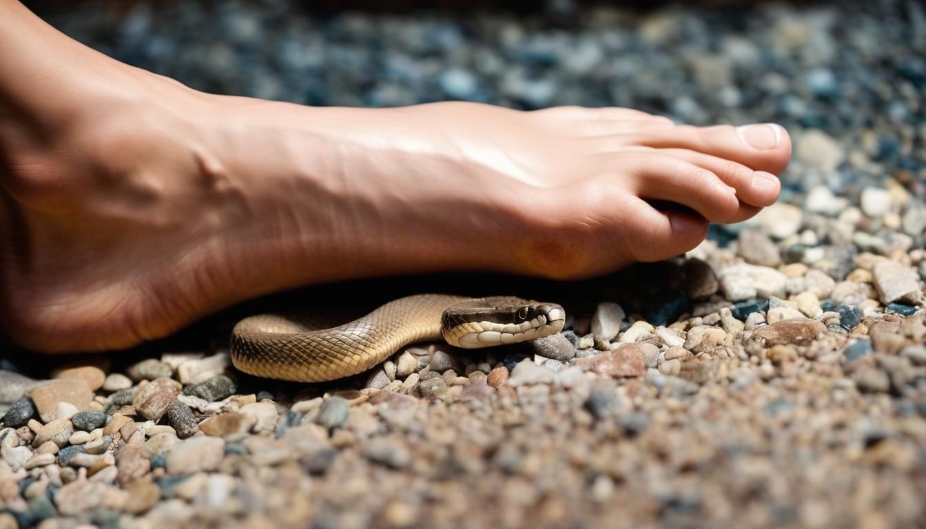Serpent Crushed Underfoot: A Powerful Image