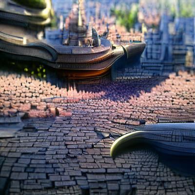 Detailed Matte Painting in Disney Style