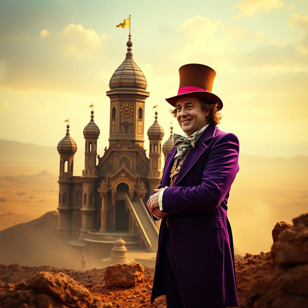 Willie Wonka builds a chocolate palace for the arrogant prin...