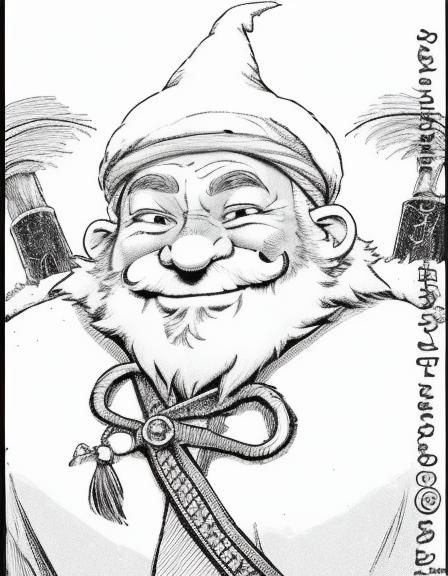 Portrait of a Smiling Gnome Wizard