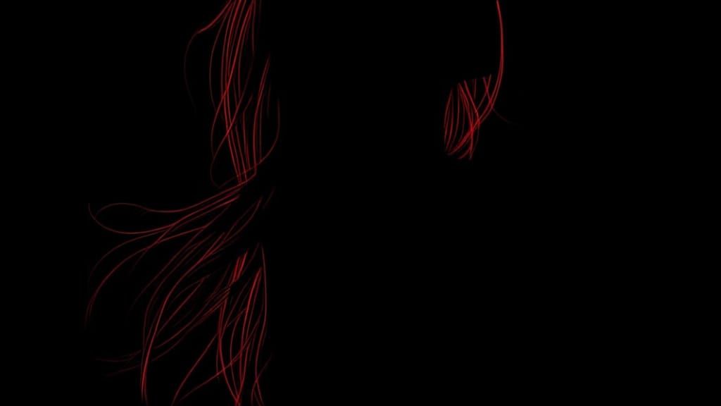 Auburn Silhouette in Scarlet Light