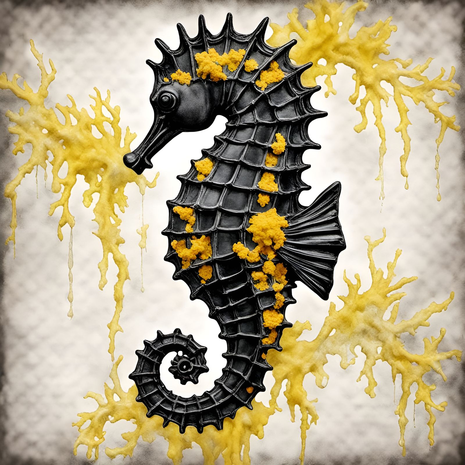 Colorful Seahorse Underwater Photography