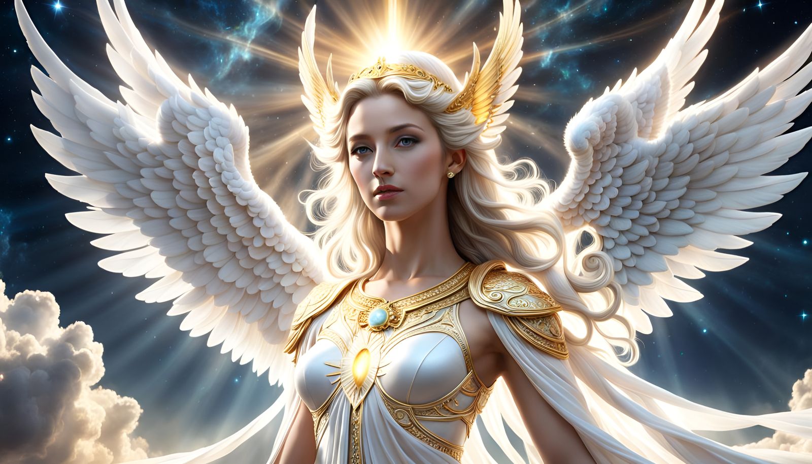 angelic creature from the heavens