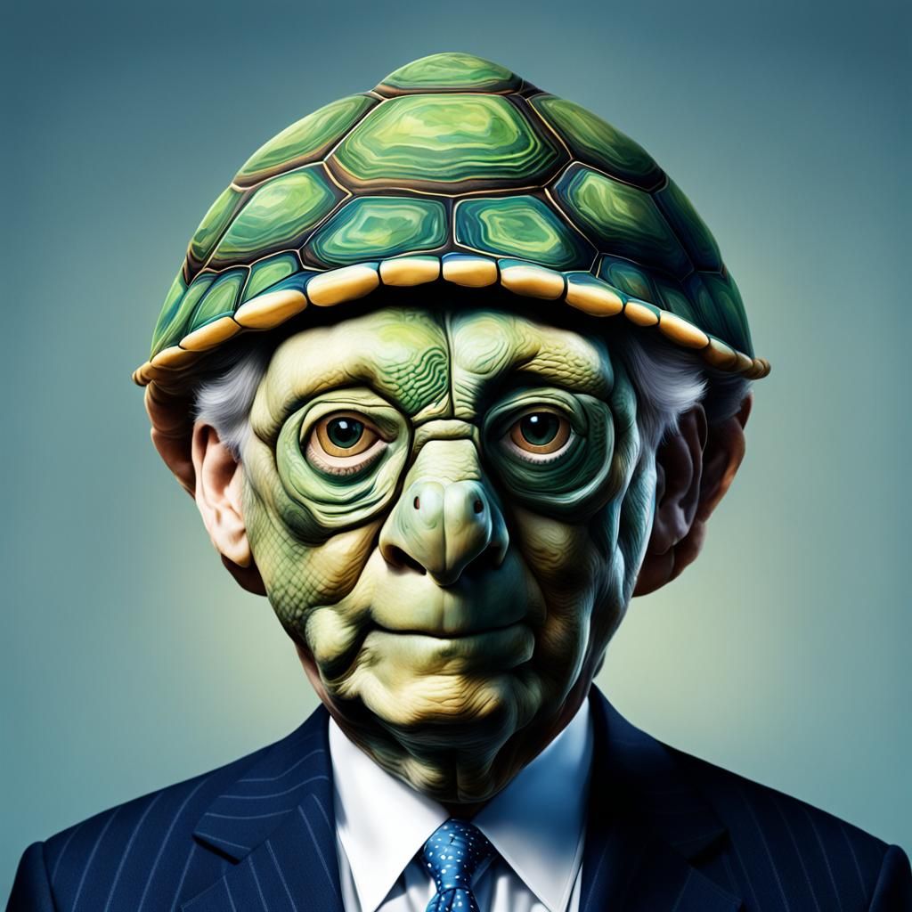 Mitch McConnell as Turtle Hybrid Creature