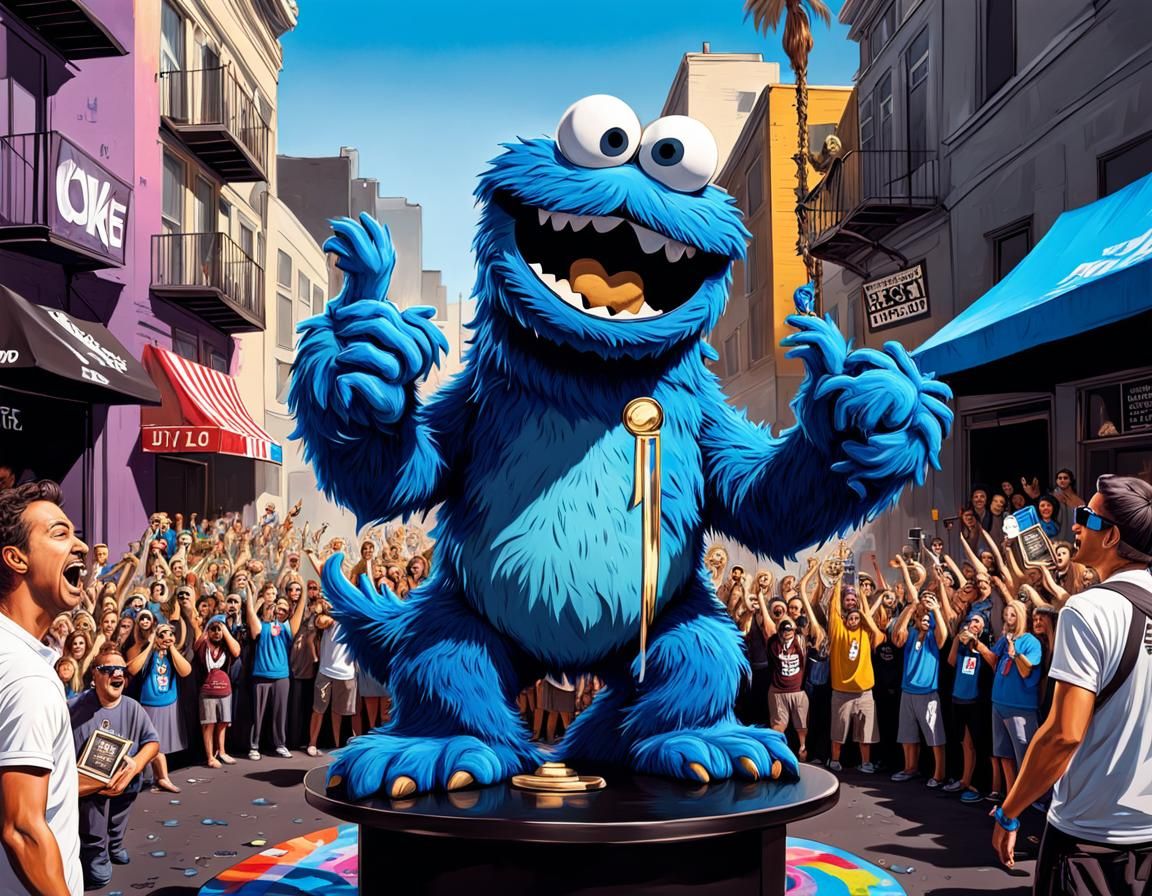 Cookie Monster wins!