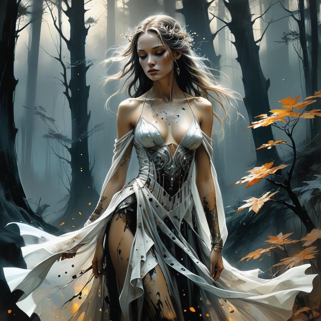 Ethereal Princess in Twilight Forest