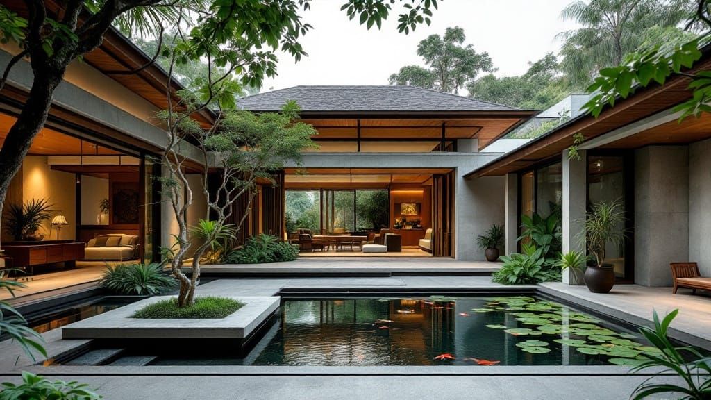 Organic Modern Balinese Sanctuary in Zen-Inspired Harmony