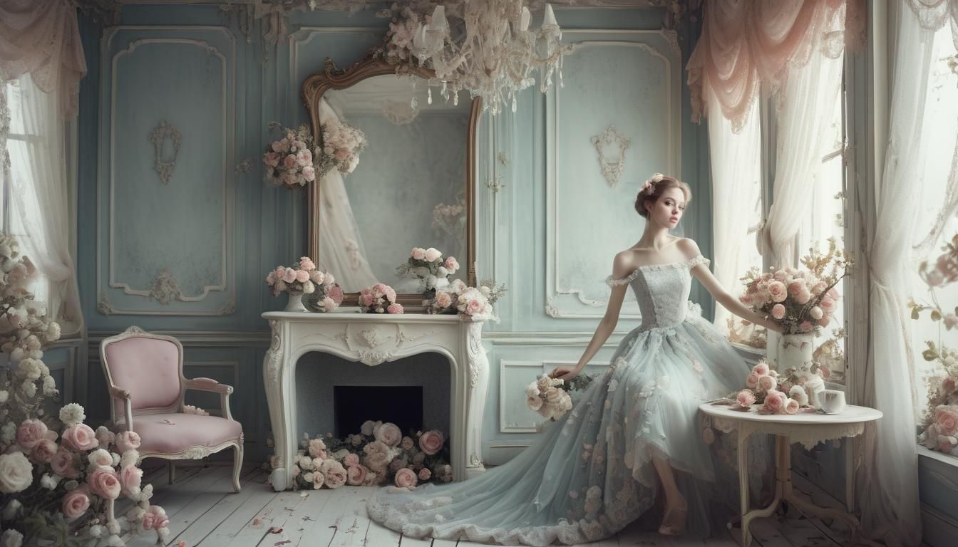 Ethereal Feminine Portrait in Soft Focus Style