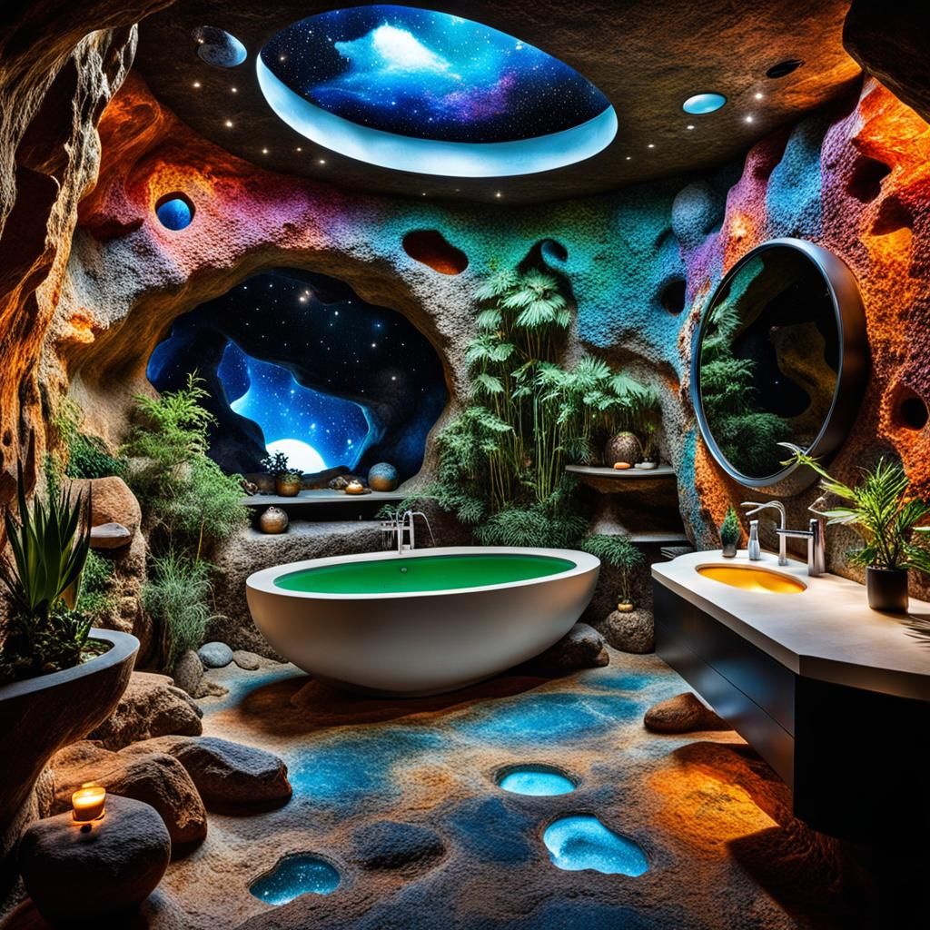 Spaceship bathroom