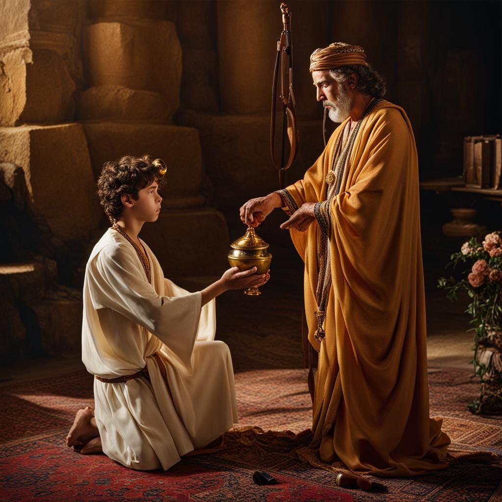 David anointed by Samuel